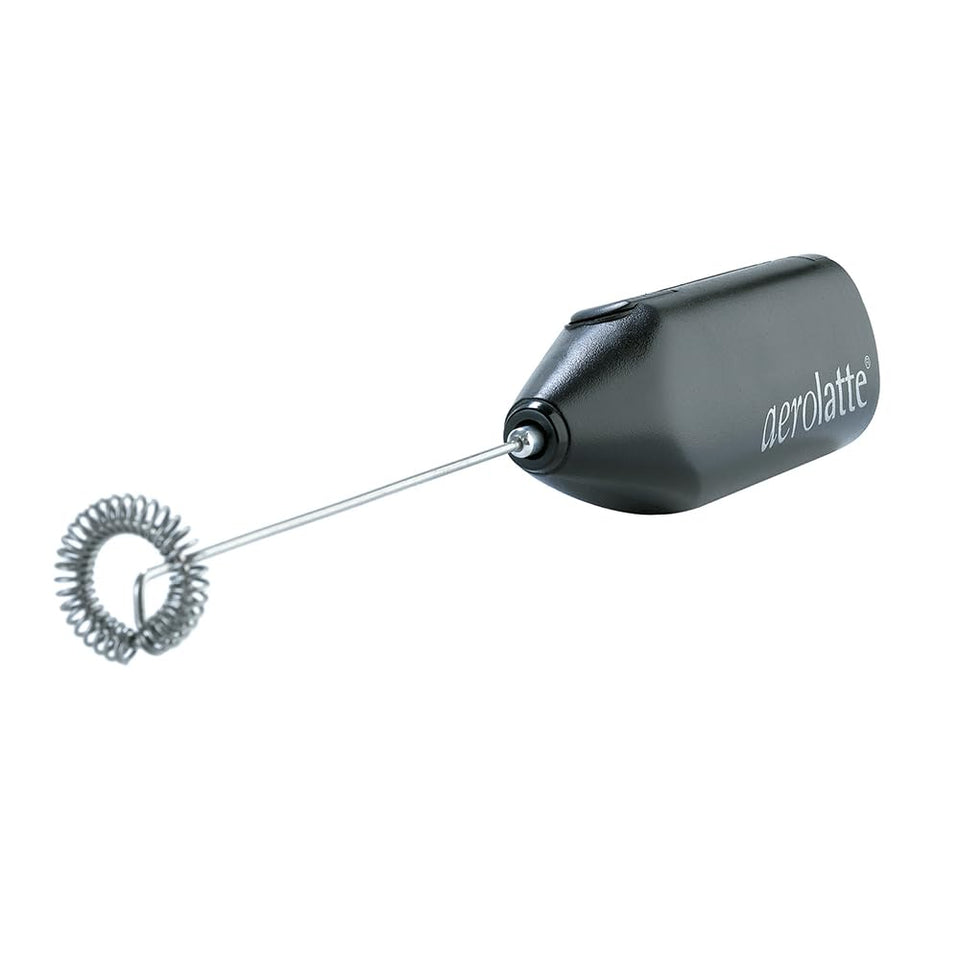 Aerolatte Milk Frother To Go with Travel Case ready for on-the-go café drinks.