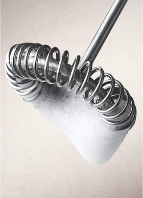 Aerolatte Compact travel-friendly design fits mugs and cups easily.