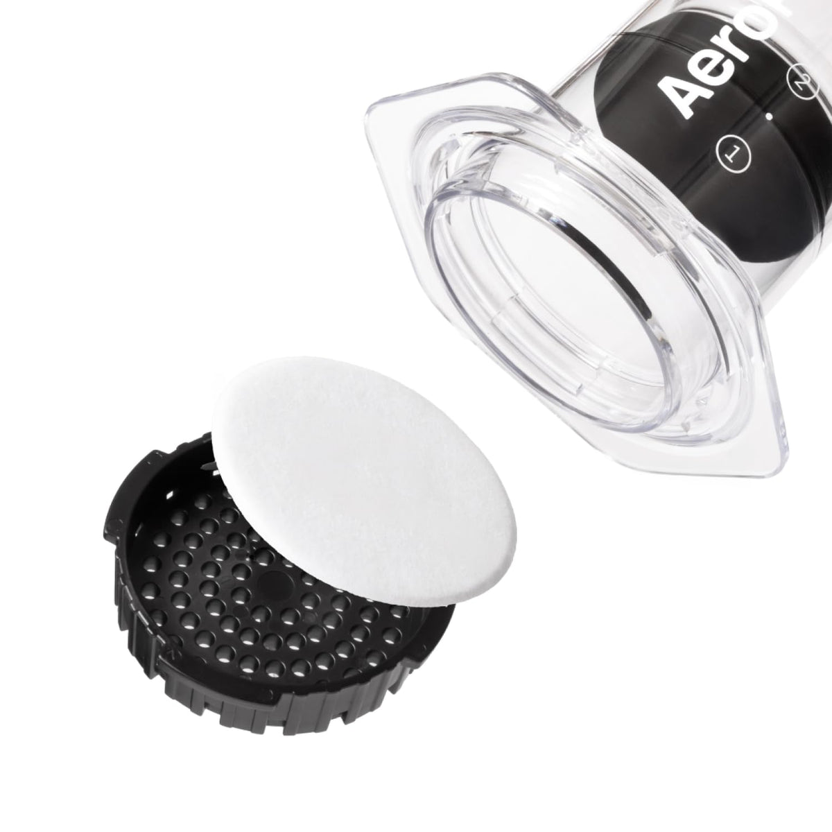 AeroPress filters packaging front showing convenient 2-pack option.