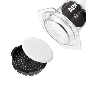 AeroPress filters packaging front showing convenient 2-pack option.