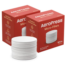 AeroPress filters white paper pack 700-count for clean, taste-focused brews.