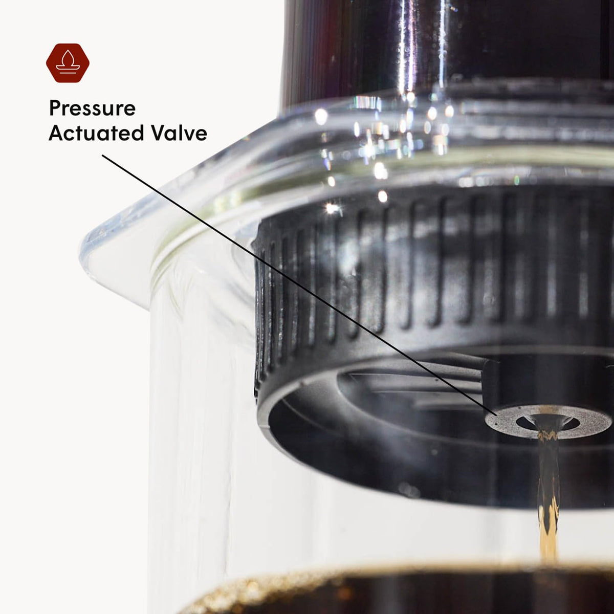 AeroPress Flow Control Cap with paper filter setup enhances a clean, bright flavor profile.