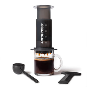 AeroPress Original coffee press setup for a smooth cup on the go.