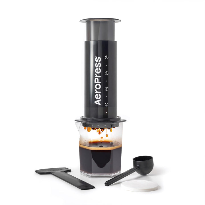 AeroPress Original XL in action brewing a rich, smooth coffee.