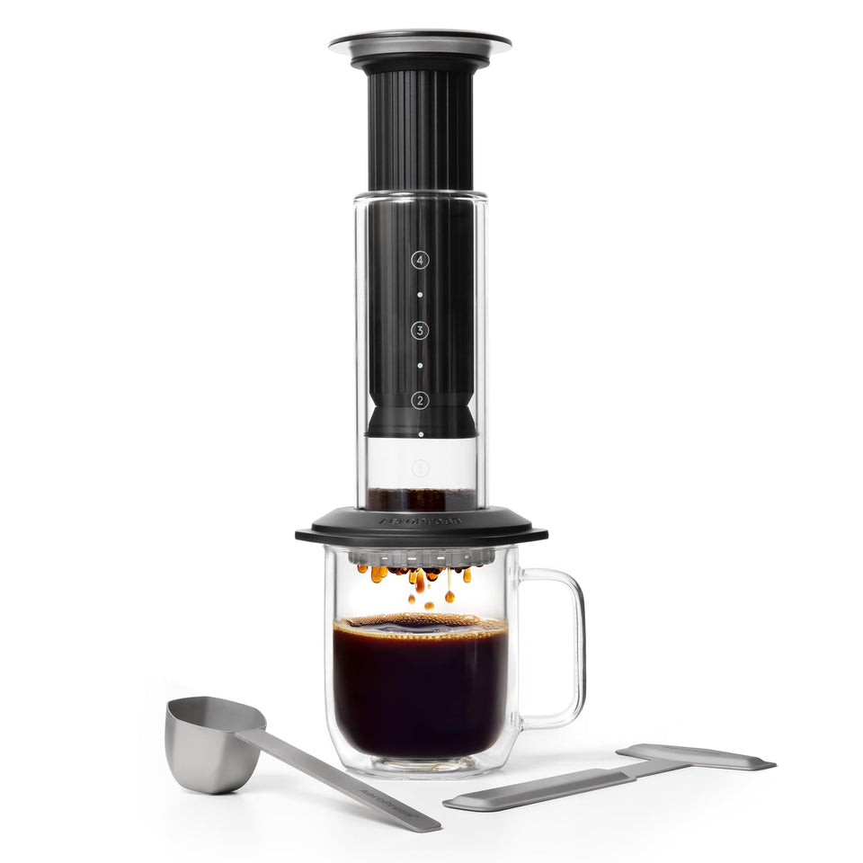 AeroPress Premium glass chamber lets you watch your brew for smoother flavor