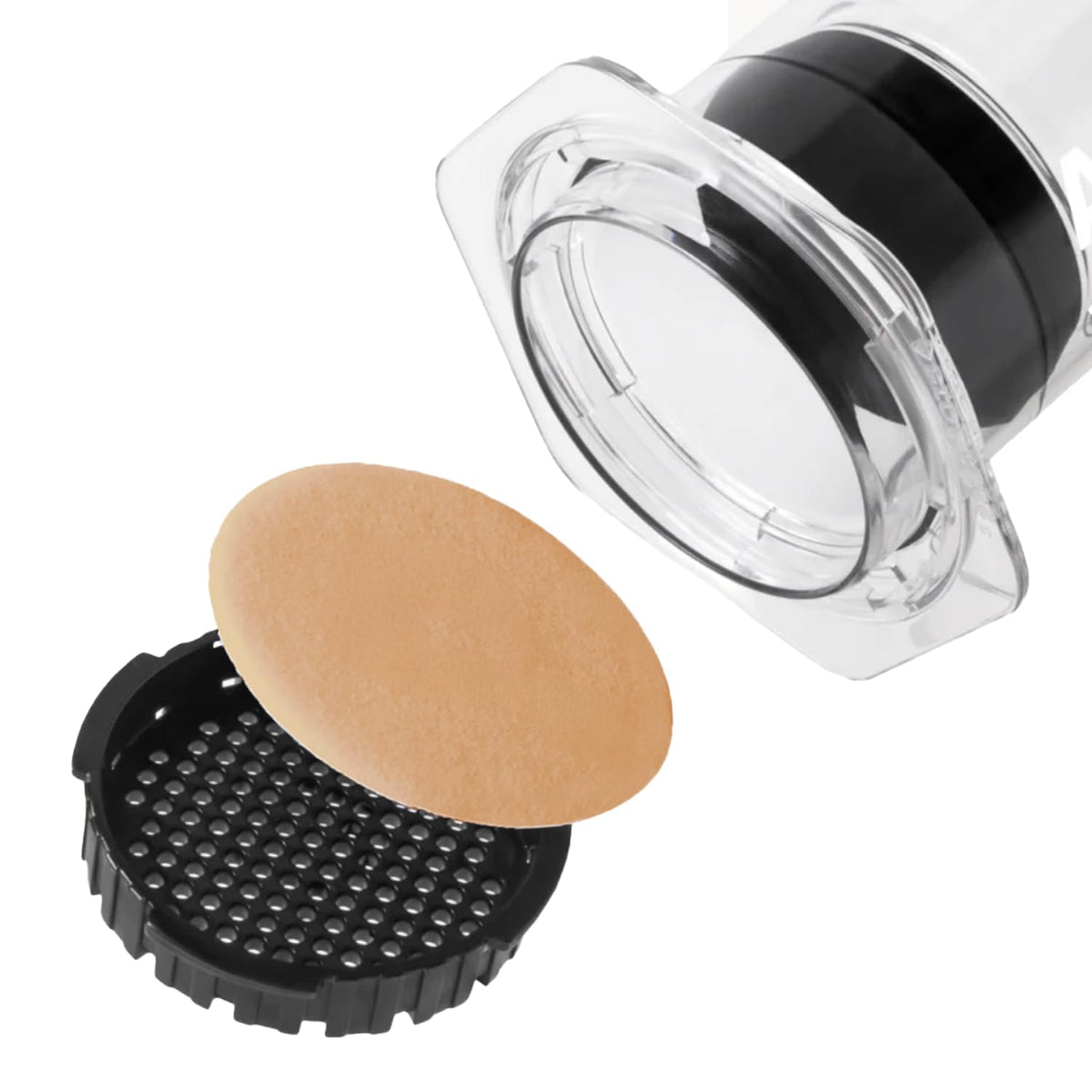 AeroPress XL custom-fit filter demonstrating even pressure and extraction.