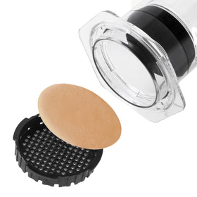 AeroPress XL custom-fit filter demonstrating even pressure and extraction.