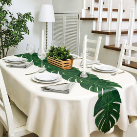 AerWo easy-cleaning table runner keeps look fresh with minimal maintenance.