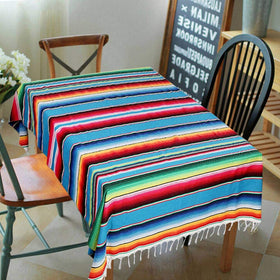 AerWo tablecloth vibrant psychedelic colors catch the eye at events