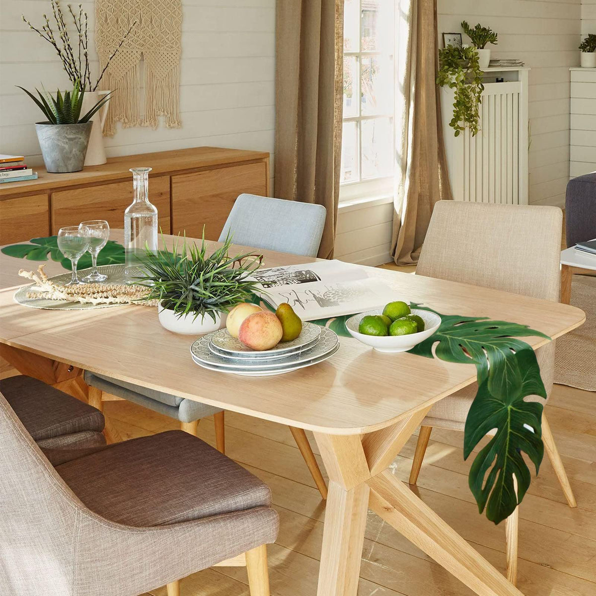 AerWo outdoor tropical table decoration for patio gatherings