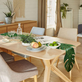 AerWo outdoor tropical table decoration for patio gatherings