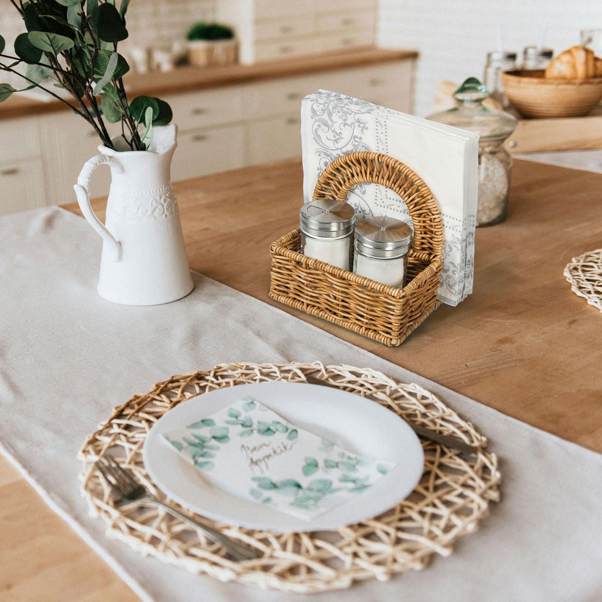 Aevtih durable dining accessory enhances table presentation.