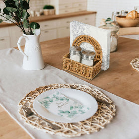 Aevtih durable dining accessory enhances table presentation.