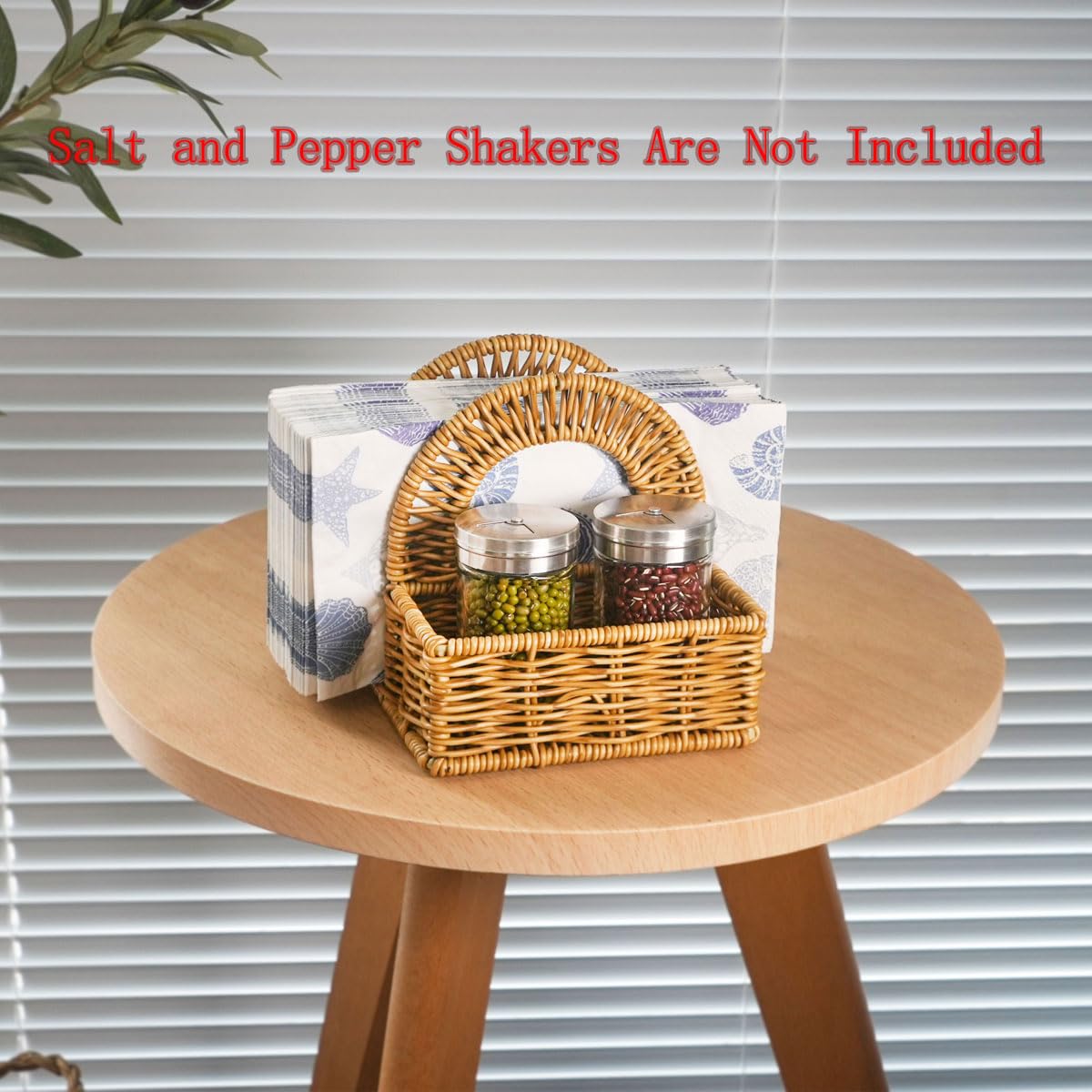 Aevtih table-top organizer adds elegant storage on your dining table.