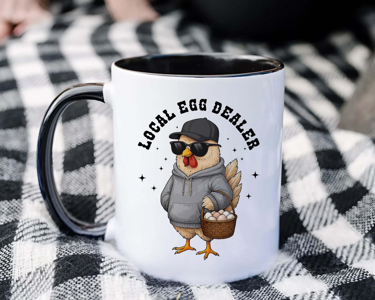 Affordali chicken mug both sides print keeps artwork visible