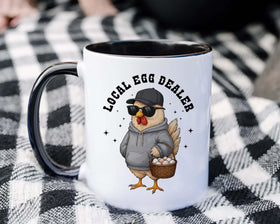 Affordali chicken mug both sides print keeps artwork visible