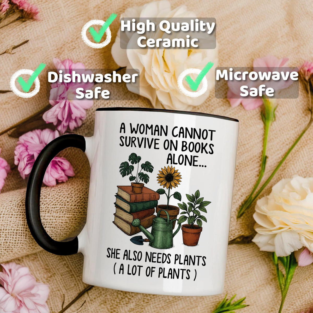 Affordali durable ceramic mug keeps beverages warm during long reading moments.