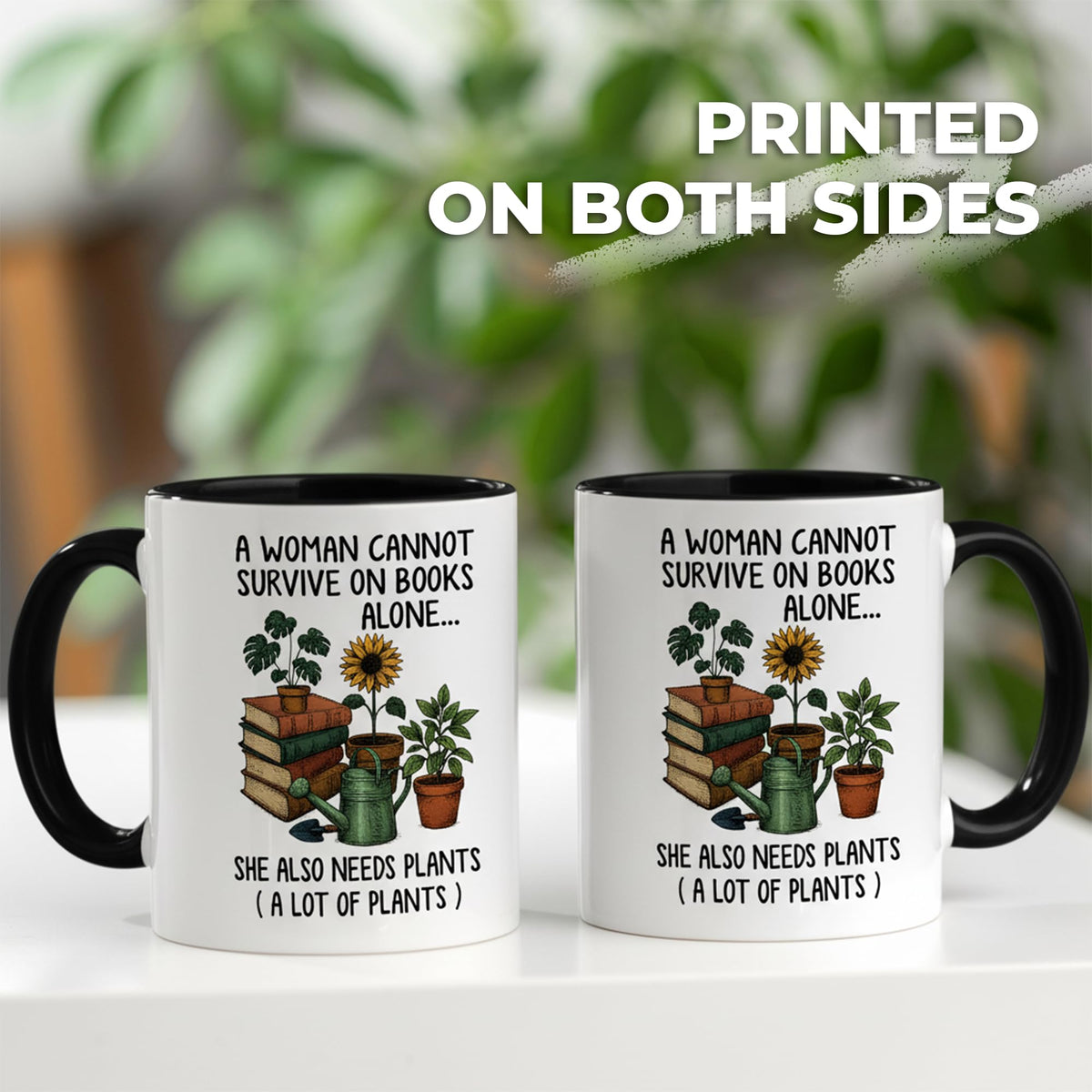 Affordali Mother's Day gift mug blends books and plants for thoughtful, practical gifting.
