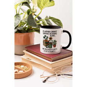 Affordali book-nature balance mug adds charm to home library and windowsill.
