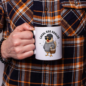 Affordali local egg dealer mug handle side for daily use