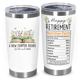 Affordali retirement tumbler with classy design, ideal for daily coffee on the go.
