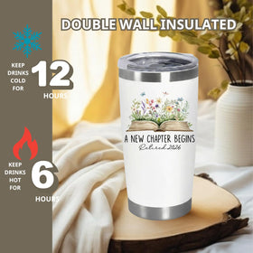 Affordali retirement tumbler suitable for coffee or tea during busy mornings.