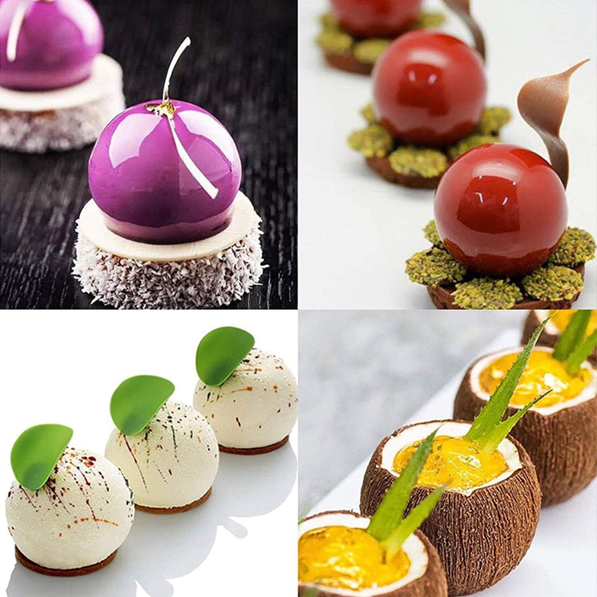 AFINSEA mousse cake silicone mold, non-stick and reusable for repeated use.