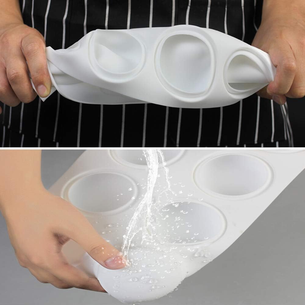 AFINSEA 3D sphere silicone mold suitable for ice cream and chocolates.