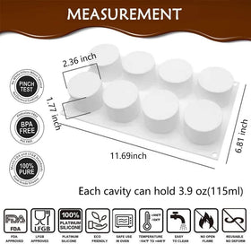 AFINSEA 3D silicone mold with non-stick release for effortless unmolding of desserts.