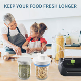 afontoto sealed jar vacuum demonstration showing freshness