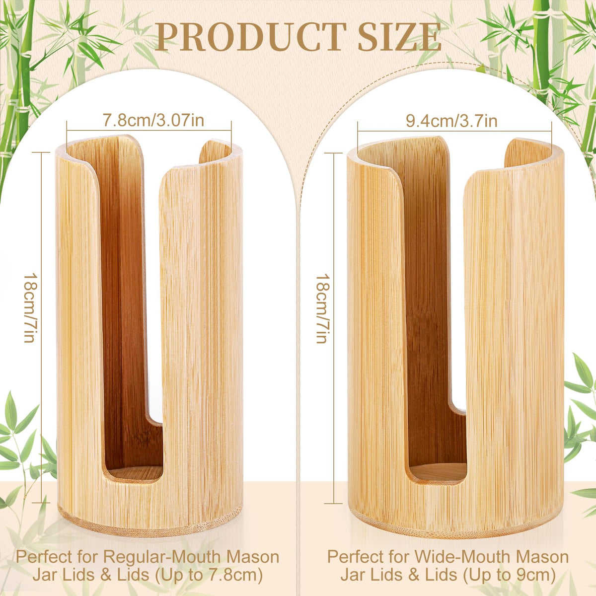 AFOROEOA regular-mouth lid organizer displaying vertical lid storage