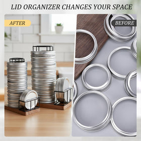 AFOROEOA no-assembly-required lid organizer ready to use