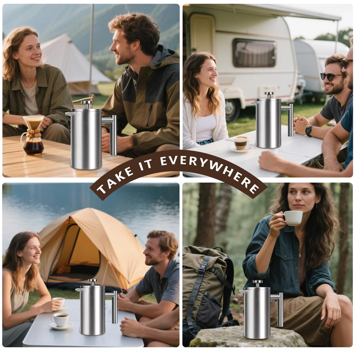 AgcKuzt large capacity 1 liter is perfect for sharing 4 8 cups at once