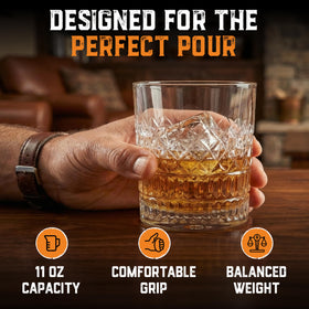 Aged and Charred gift box presentation ideal for whiskey gifts.