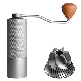 Agilive manual coffee grinder with 38mm stainless burr for precise grind
