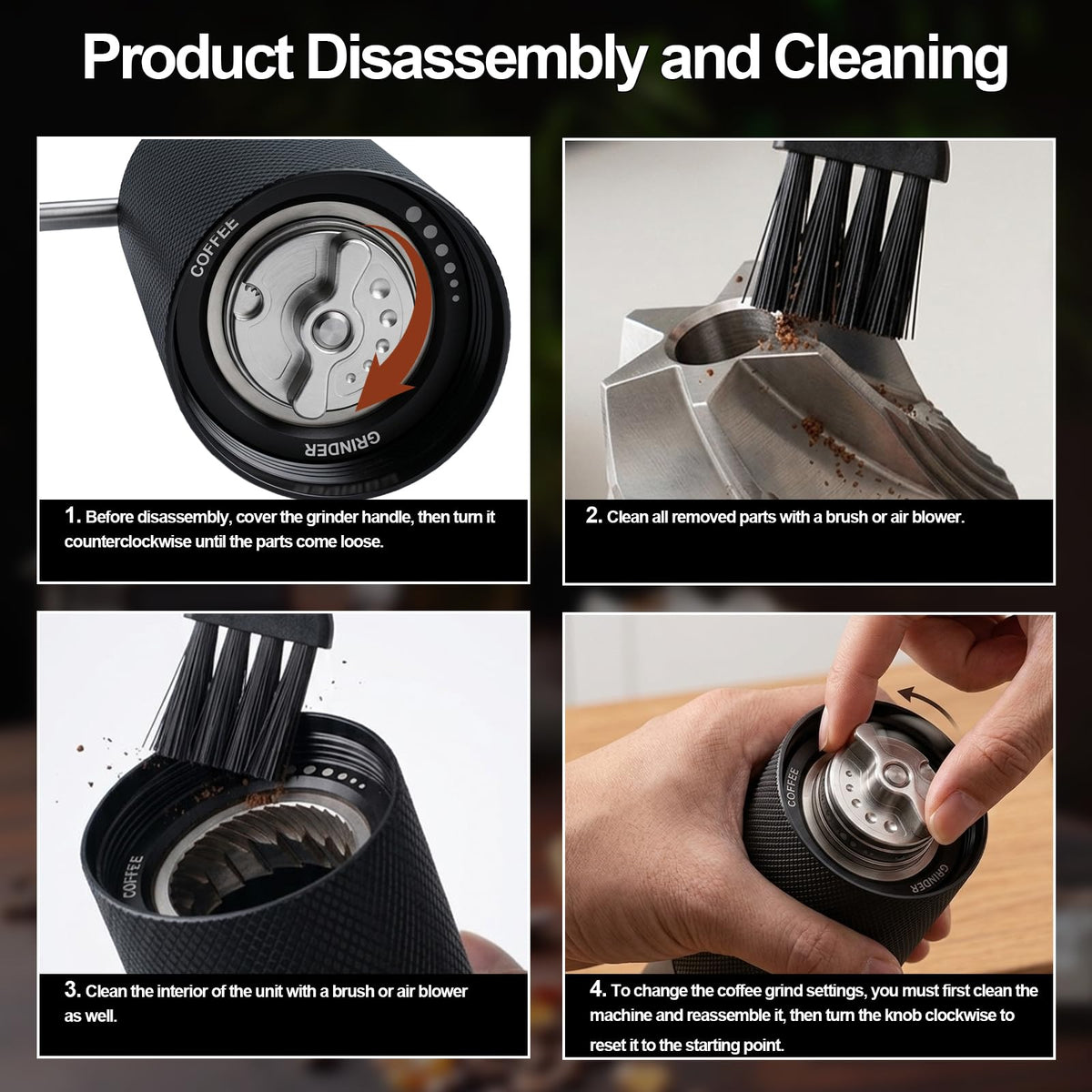 Agilive portable hand-crank design for on-the-go coffee setups.