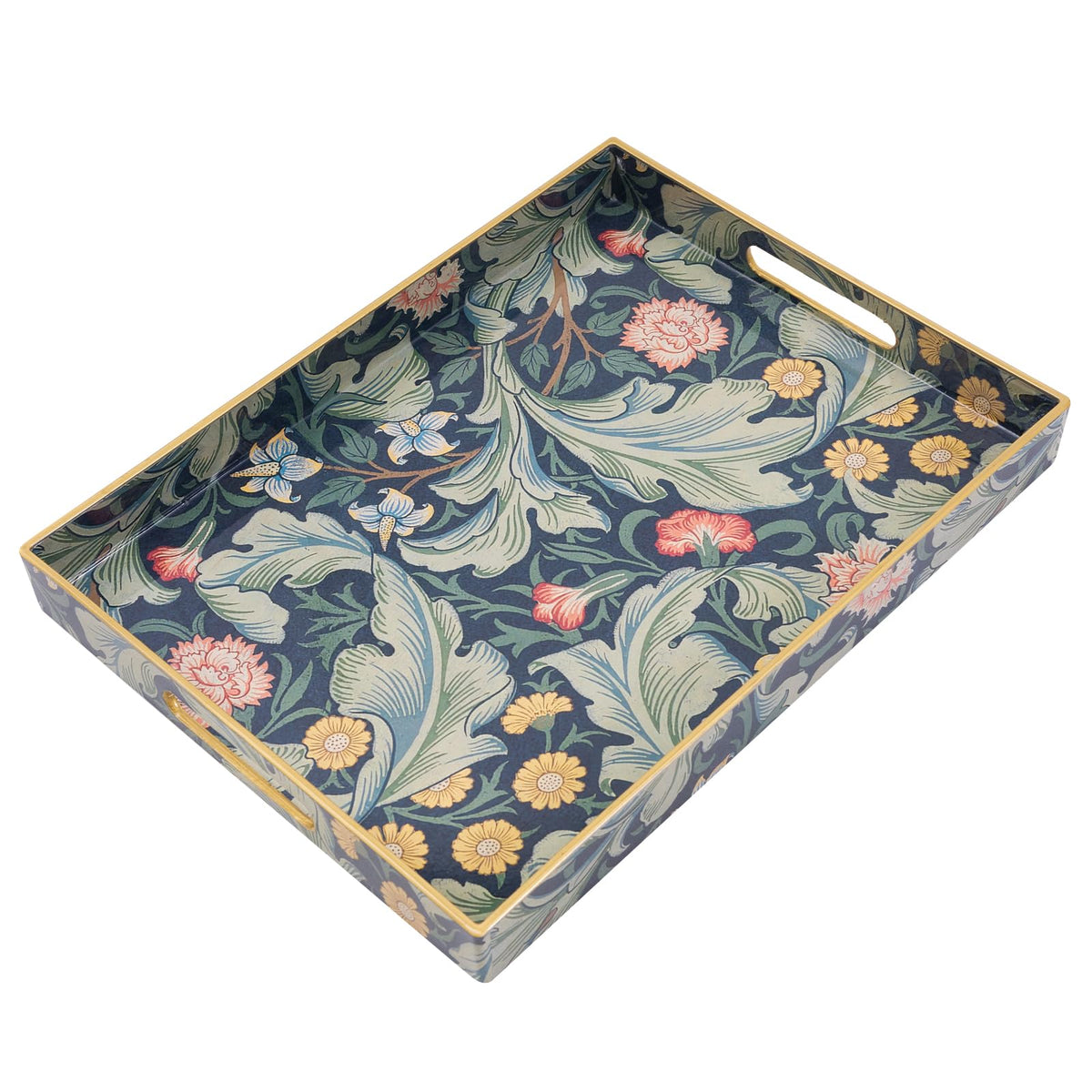 AGIOTA coffee table tray large with handles for easy serving and stylish display