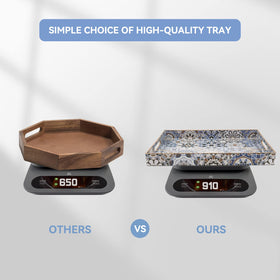 AGIOTA durable plastic tray with smooth surface for easy cleaning.