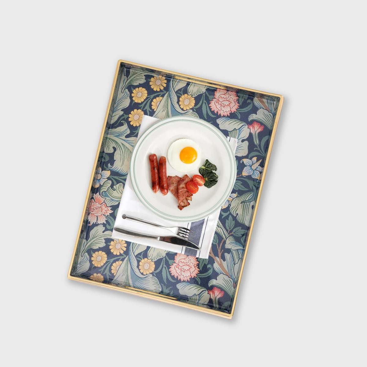 AGIOTA serving tray with handles close-up showing smooth surface and durability