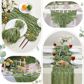 AGIRL wedding or baby shower tablescape using runners for romance