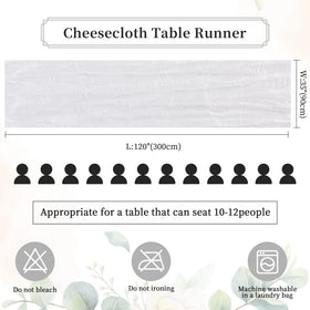 AGIRL bridal shower cheesecloth decor adds soft texture and elegance