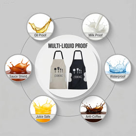 Agirlvct apron full coverage design guards against spills