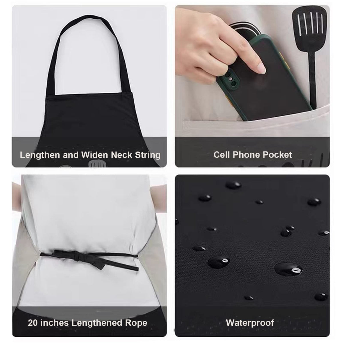 Agirlvct apron features two large pockets for tools or notes