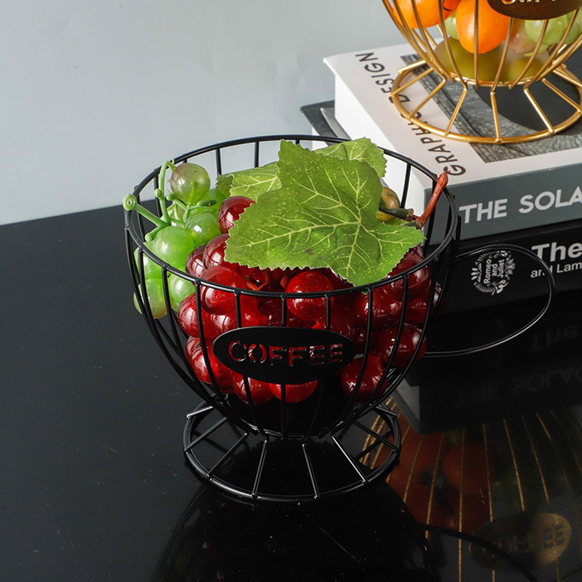 Agirlvct K-Cup organizer on countertop for easy pod access.