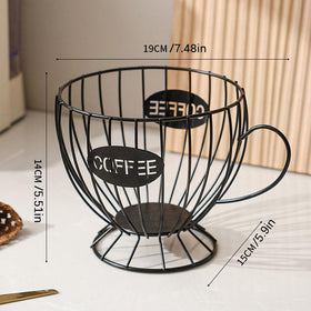 Agirlvct tea and pod storage combo demonstrating flexible organization.