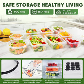 AGNDTXR silicone-seal lids provide leakproof storage.