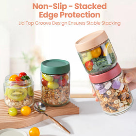 Agotglmi wide mouth glass jars simplify filling and cleaning for everyday use.