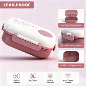 AGREON built-in utensils set simplifies lunch prep and transport.