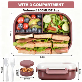 AGREON leak-proof seal prevents spills while packing sauces and sides.