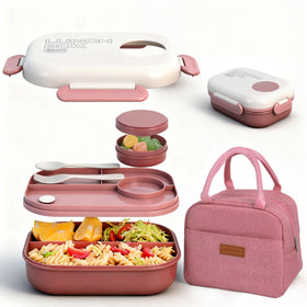 AGREON lunch bento box with three compartments for organized meals on the go.